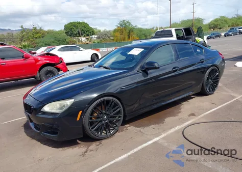 2013 BMW 650I Gran Coupe z USA, uszkodzony, nr VIN WBA6B2C57DDG66990